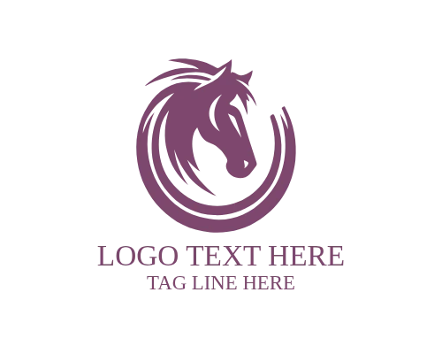 Elegant Horse Shoe Outline