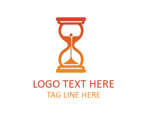Elegant Hourglass Symbol Logo