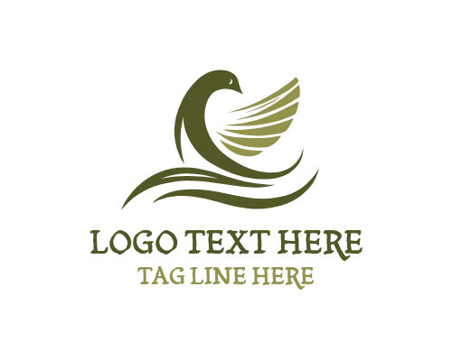  Elegant Hover Feather Logo