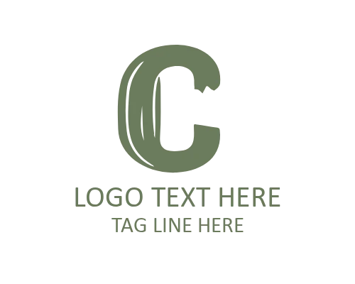 Elegant Ink Brush Letter C Logo for Professional Identity