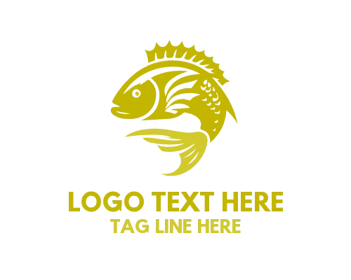 Elegant Koi Fish Brand Logo