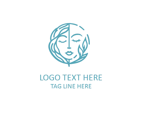Elegant Lady Face Logo