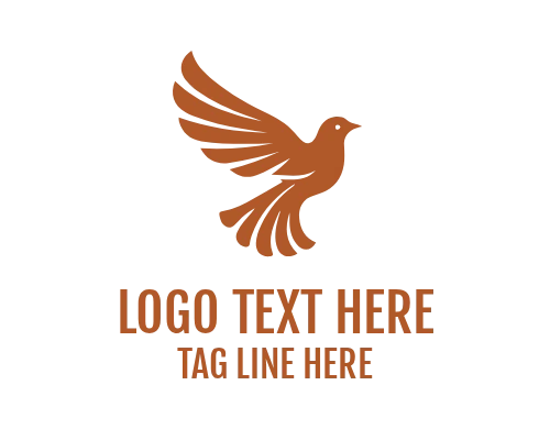 Elegant Lark Bird Logo