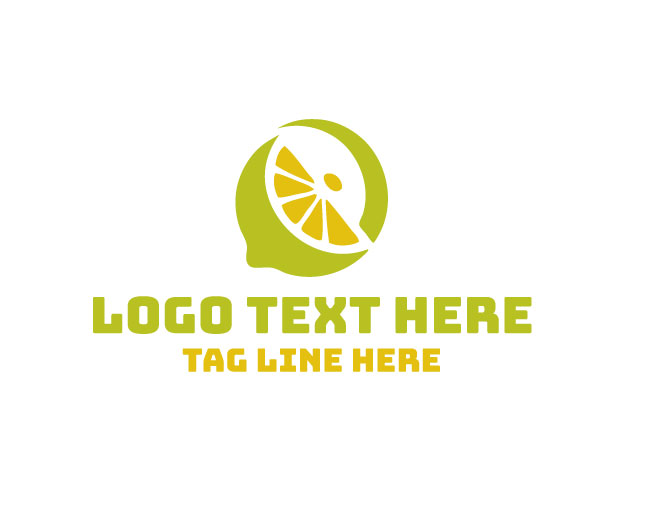 Elegant Lemon Fruit Logo