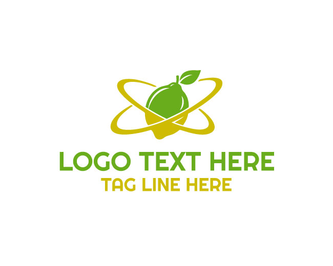 Elegant Lemon Orbit Logo