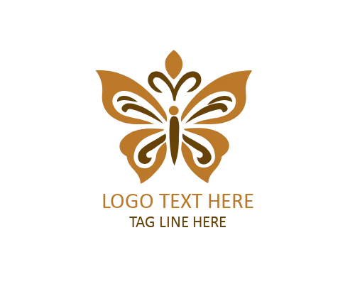 Elegant Line Art Butterfly Logo