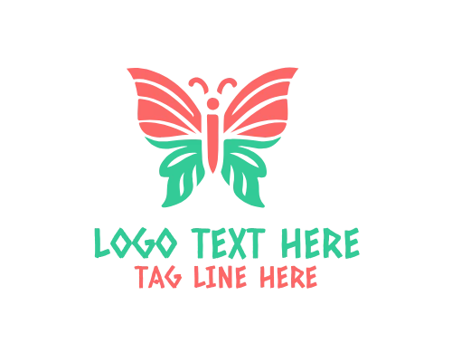 Elegant Line Butterfly Logo
