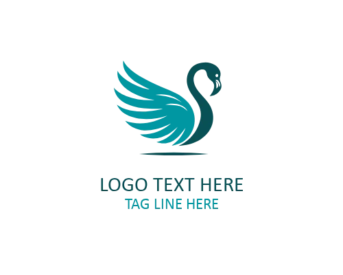 Elegant Line Flamingo Logo for Fashion and Lifestyle Brands