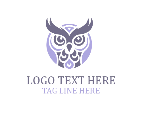 Elegant Line Owl Logo