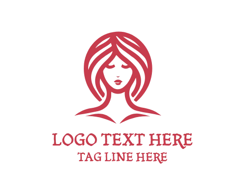 Elegant Line Woman Logo