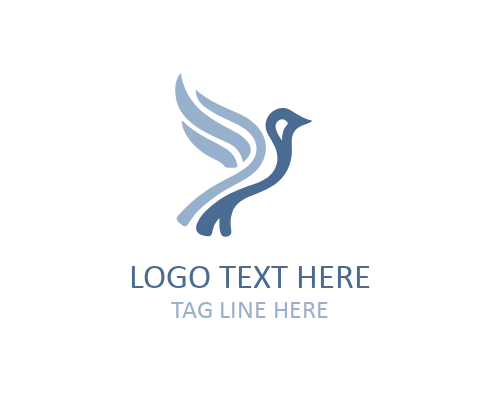 Elegant Linear Bird Branding Logo
