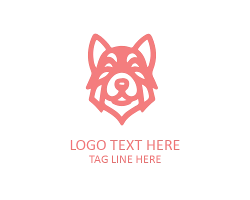 Elegant Linear Dog Logo
