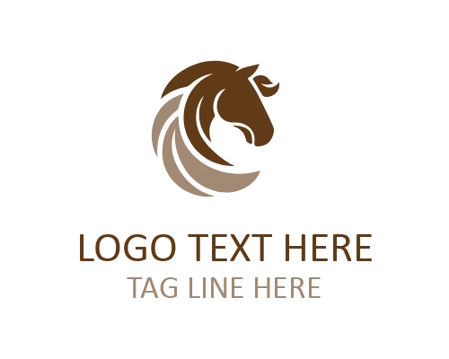Elegant Linear Horse Logo Mark