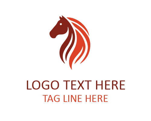 Elegant Linear Horse Logo