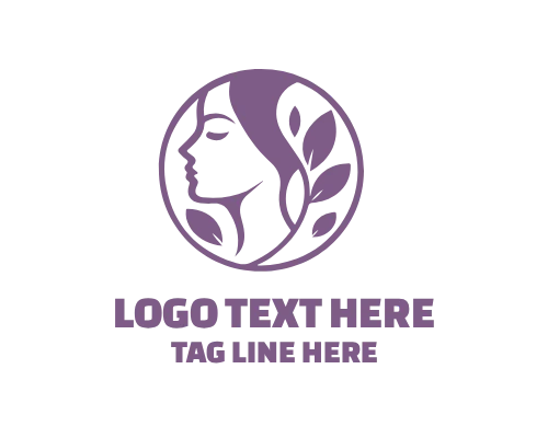 Elegant Linear Lady Face Logo for Beauty Branding