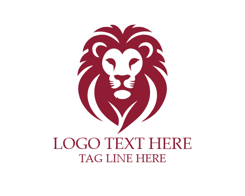 Elegant Lion Crest Mark Logo
