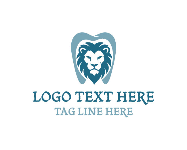 Elegant Lion Tooth Logo