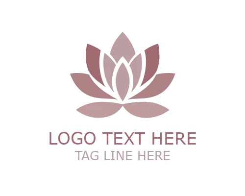 Elegant Lotus Floral Logo for Luxury Spa and Beauty Branding