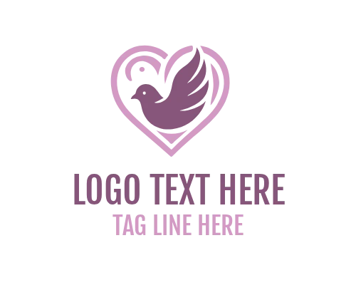 Elegant Love Bird Logo
