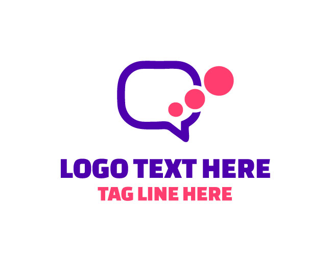 Elegant Message Bubble Logo