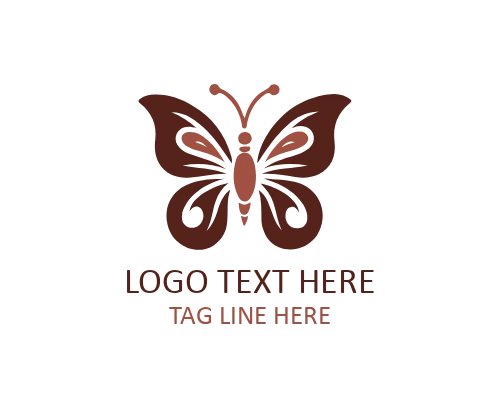 Elegant Minimal Butterfly Key Logo