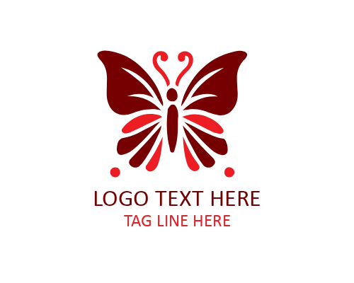 Elegant Minimal Butterfly Logo