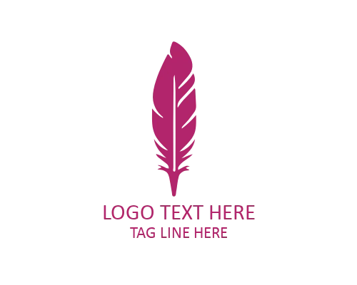  Elegant Minimal Feather Pen Logo