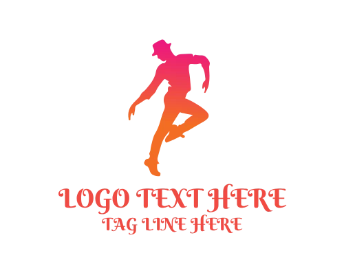 Elegant Motion Dancer Logo