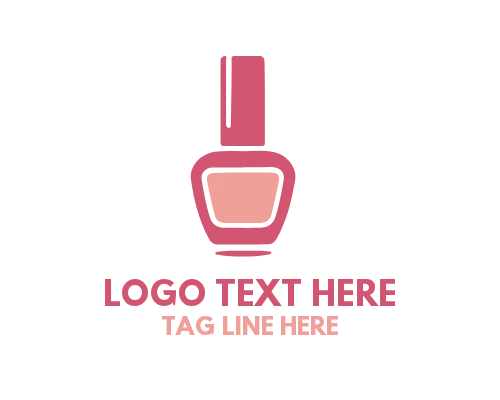 Elegant Nail Polish Beauty Logo