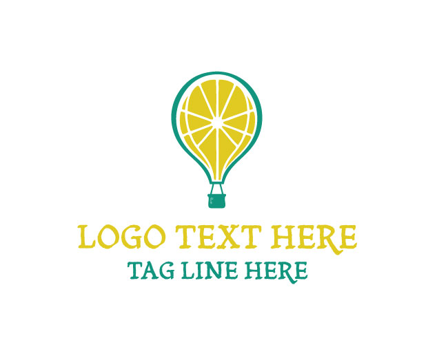  Elegant Orange Festival Balloon Logo