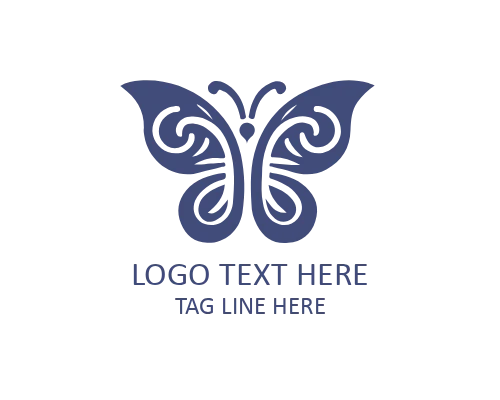  Elegant Outline Butterfly Logo