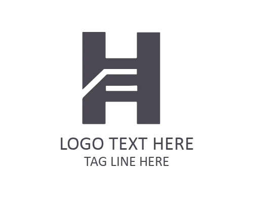 Elegant Outline Letter H Logo for Brand Identity