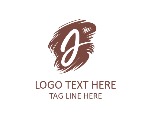 Elegant Paint Brush Letter I Logo for Premium Identity
