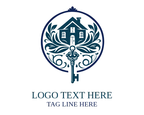Elegant Real Estate Key Logo