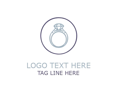 Elegant Ring Symbol Logo