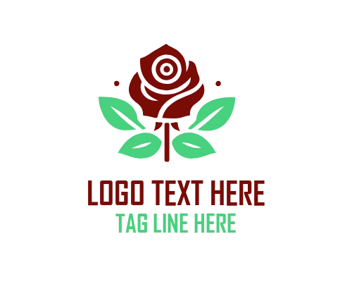 Elegant Rose Flower Logo