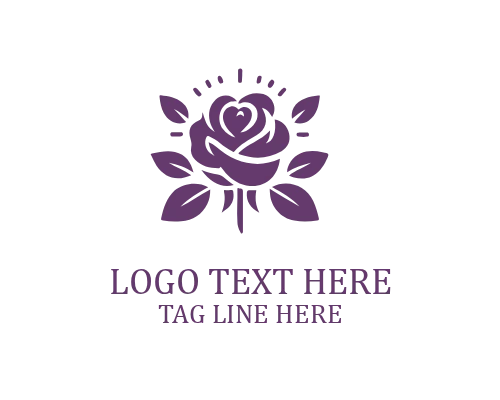 Elegant Rose Icon Logo