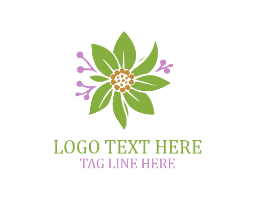 Elegant Rose Style Flower Logo