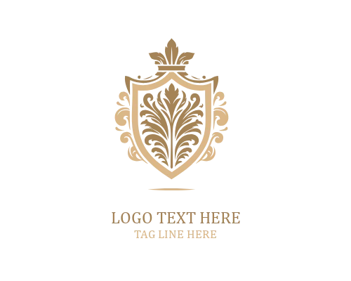 Elegant Royal Crest Shield Logo