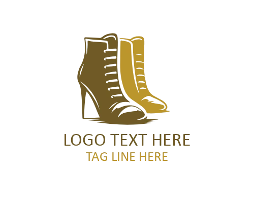 Elegant Shoe Heel Emblem for Luxury Branding