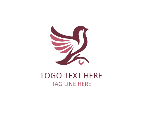 Elegant Sparrow Logo Design