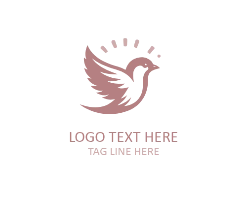 Elegant Sparrow Logo Symbol
