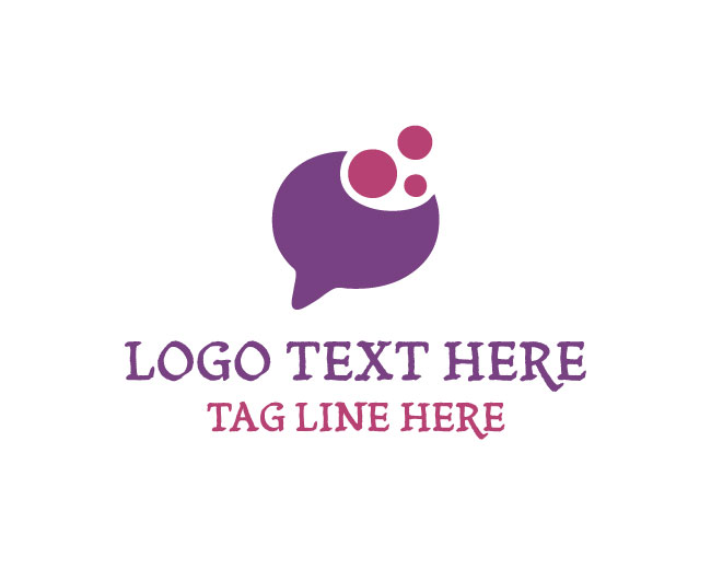 Elegant Speech Bubble Logo