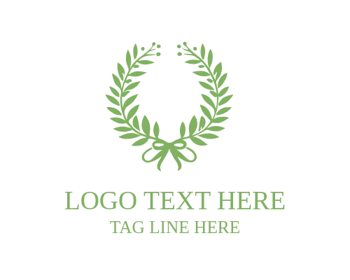 Elegant Style Wreath Logo