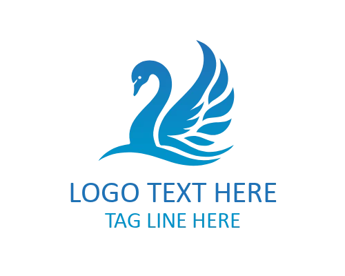 Elegant Swan Neck Logo