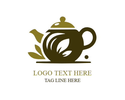 Elegant Teapot Logo for High-End Cafes and Boutique Tea Brands