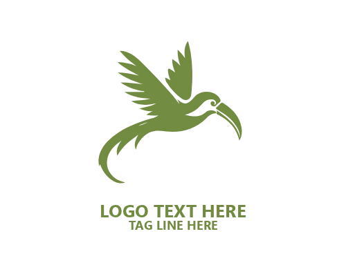 Elegant Tropical Bird Logo