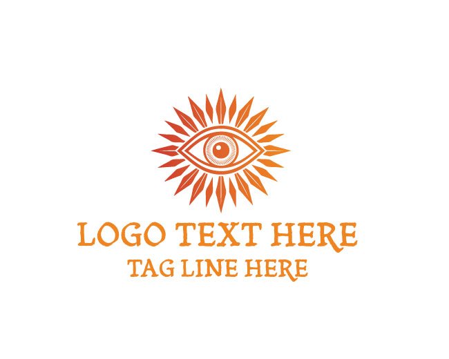 Elegant Visionary Sun Eye Logo