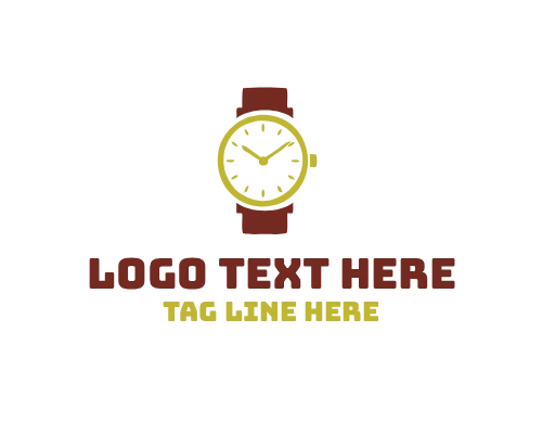 Elegant Watch Symbol Logo