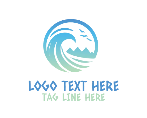 Elegant Water Wave Logo